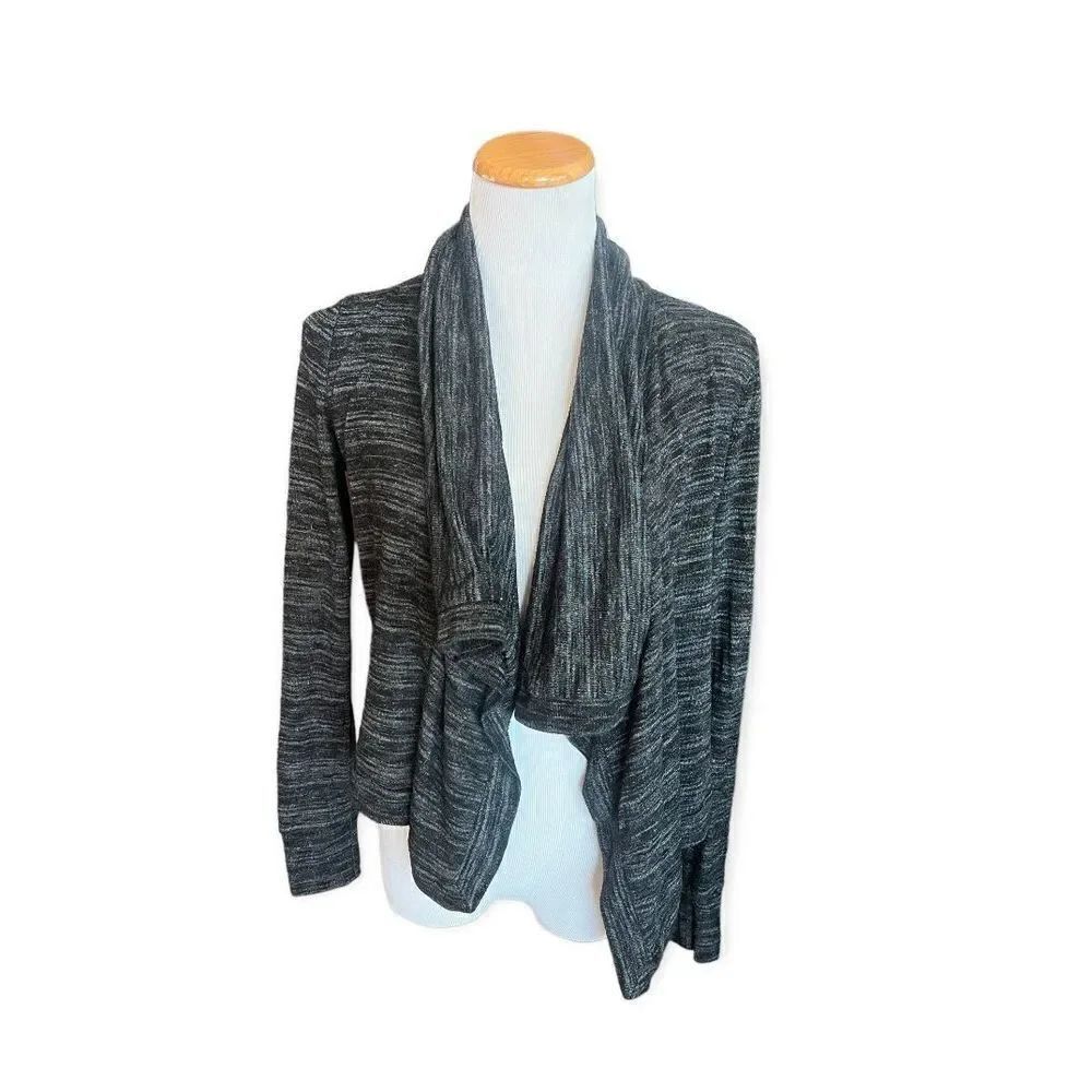 Womens Forever 21 Nubby Heathered Gray Open Cardigan - Sz S